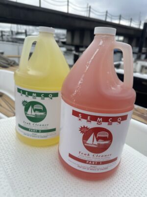 Hallberg-Rassy 40C チーククリーニング前編